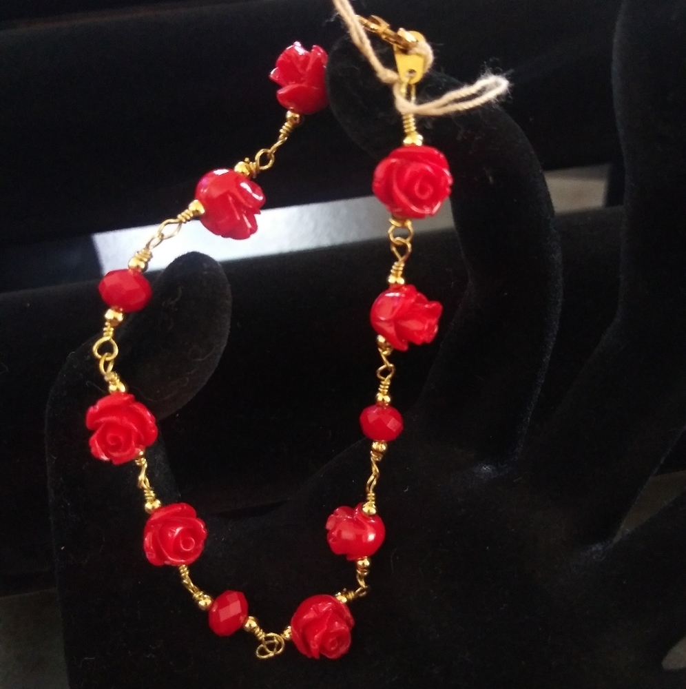 Hand made Bracelet with Earrings.